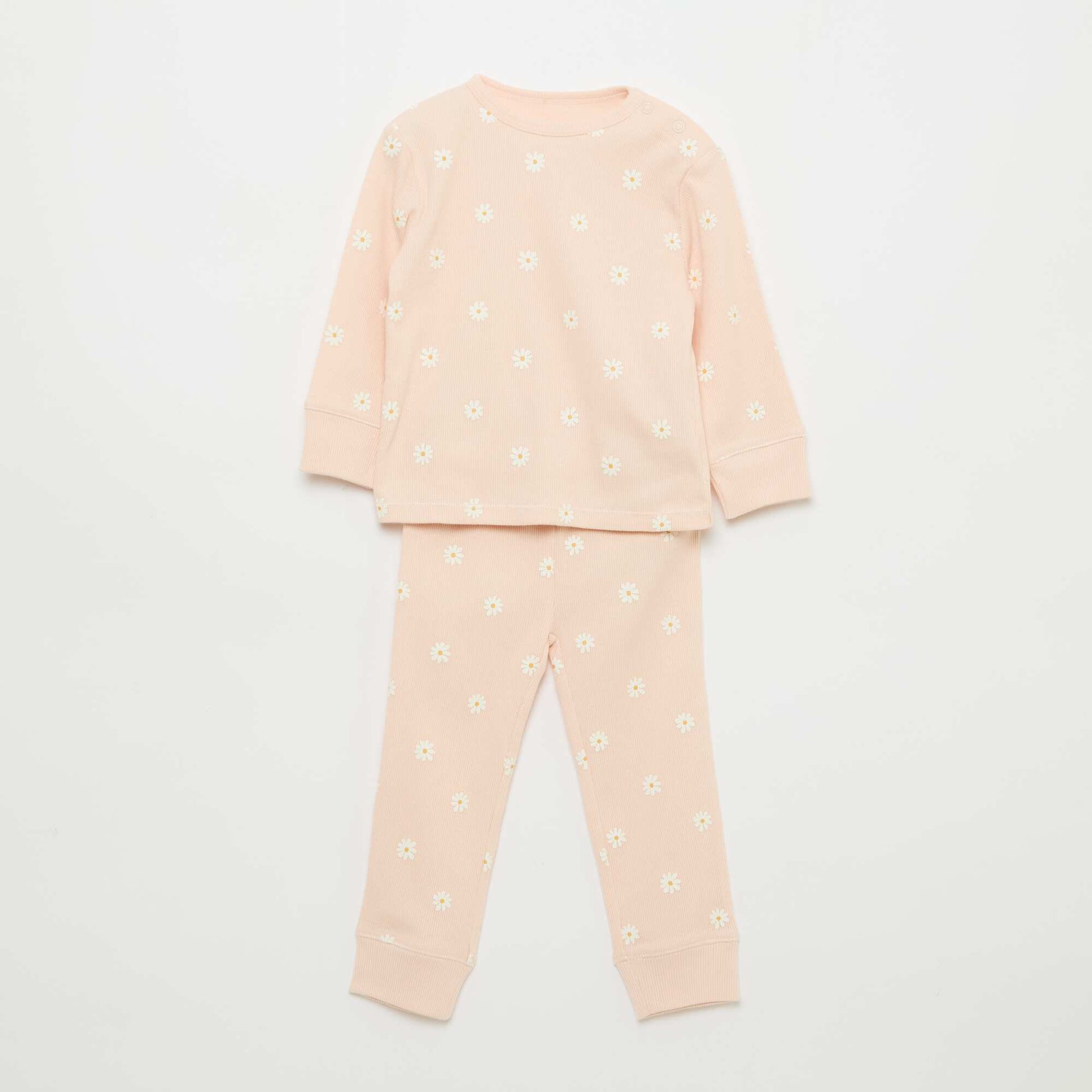 Ensemble pyjama en coton côtelé - 2 pièces ROSE