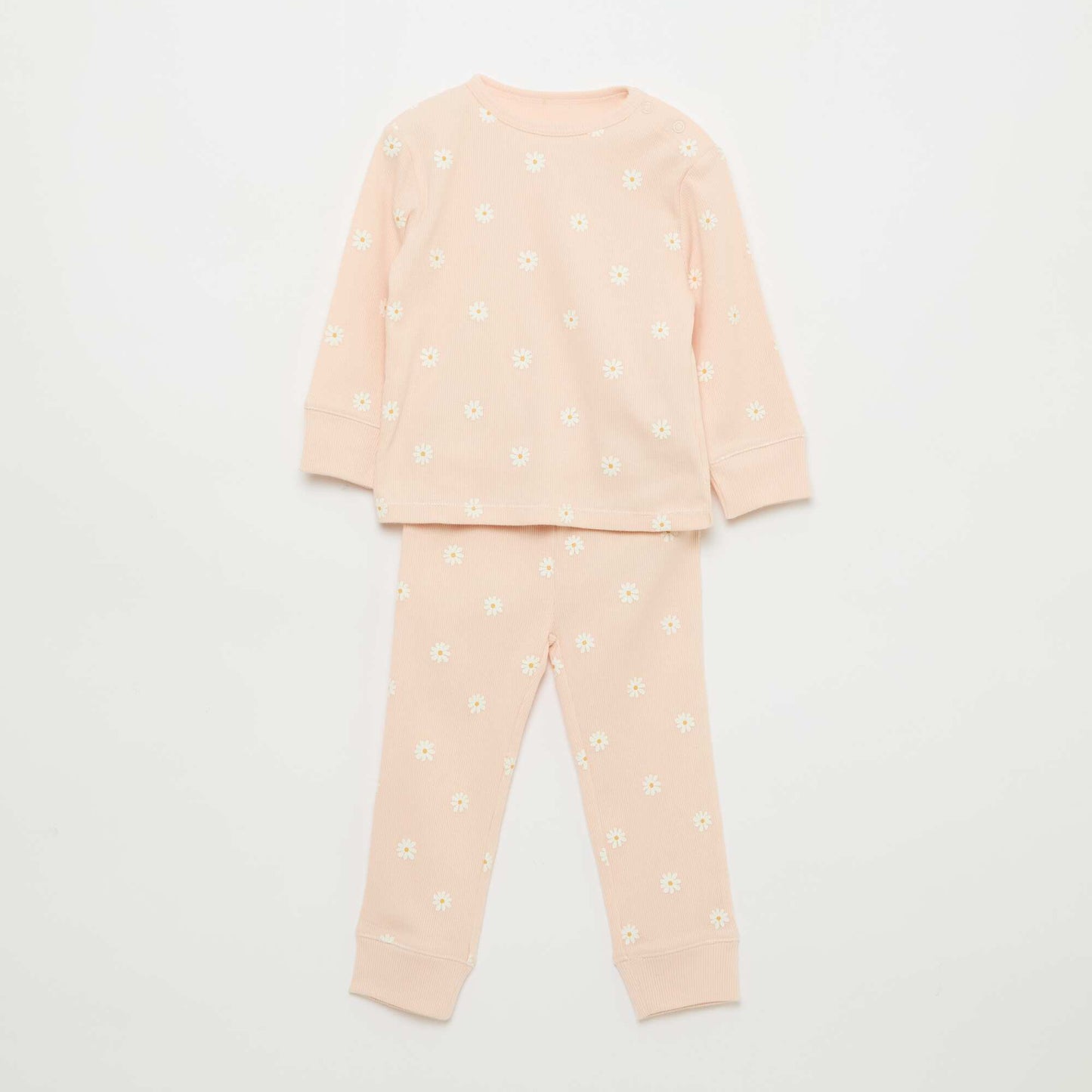 Ensemble pyjama en coton côtelé - 2 pièces ROSE