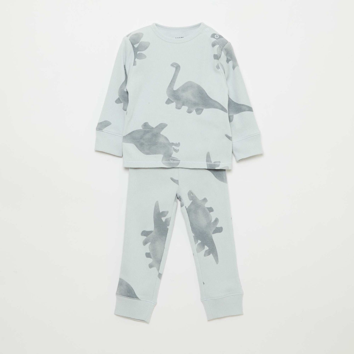 Ensemble pyjama en coton côtelé - 2 pièces GRIS