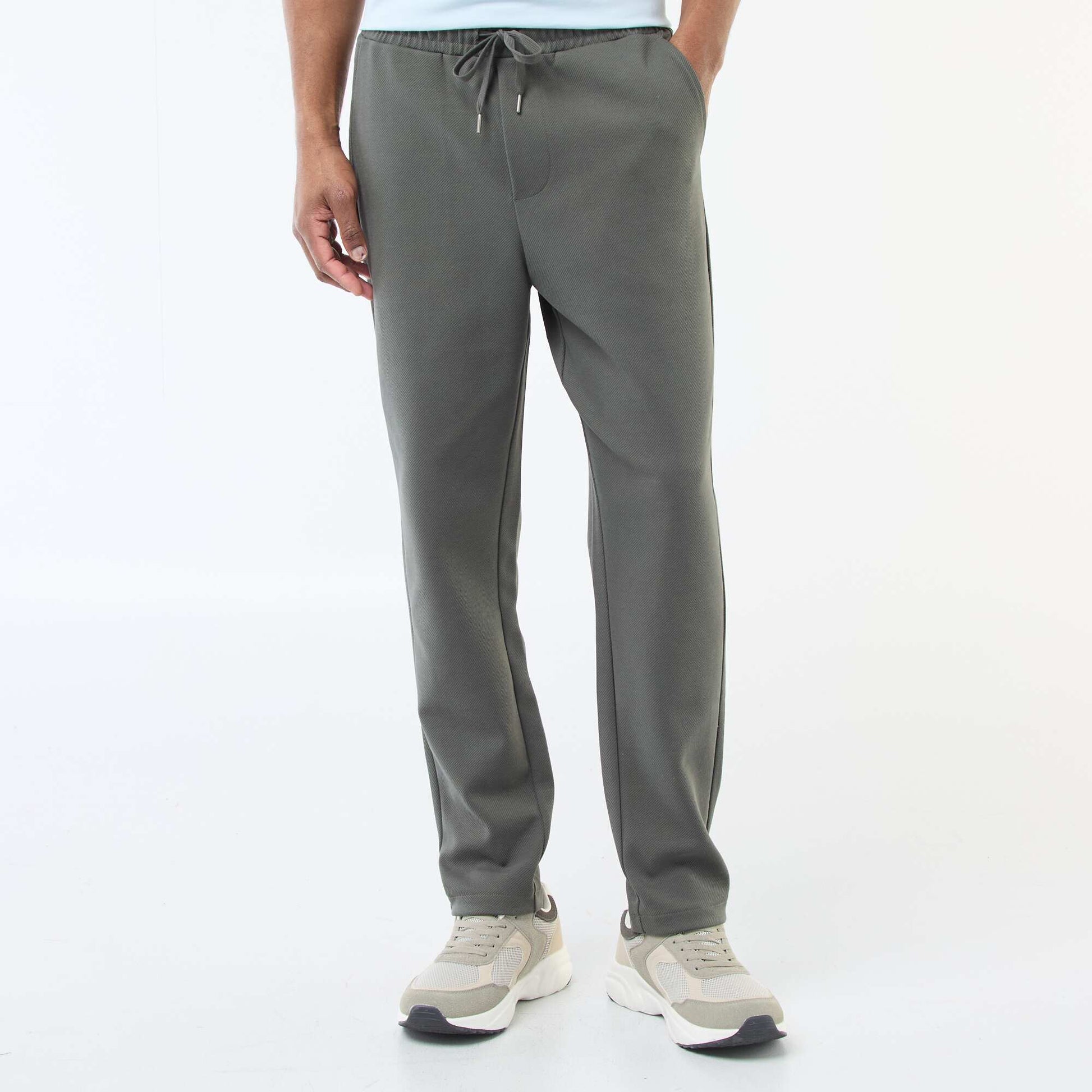 Jogging en maille piquée KAKI
