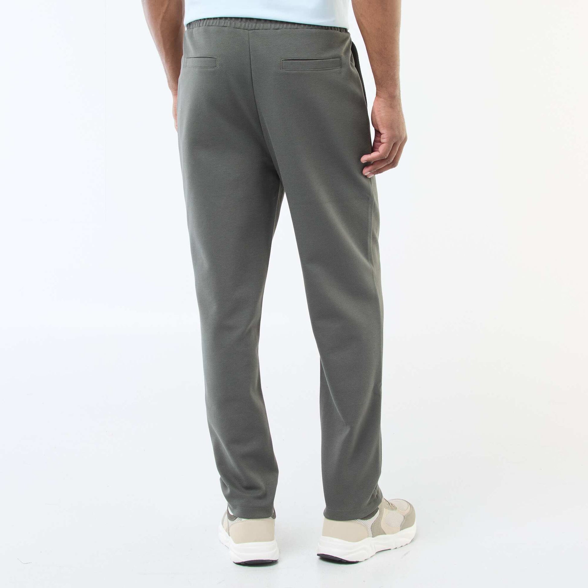 Jogging en maille piquée KAKI
