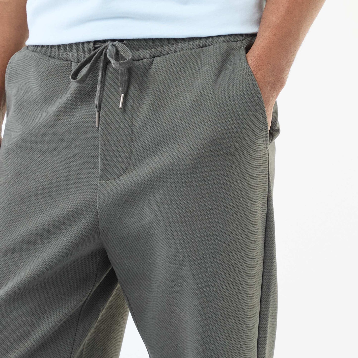 Jogging en maille piquée KAKI