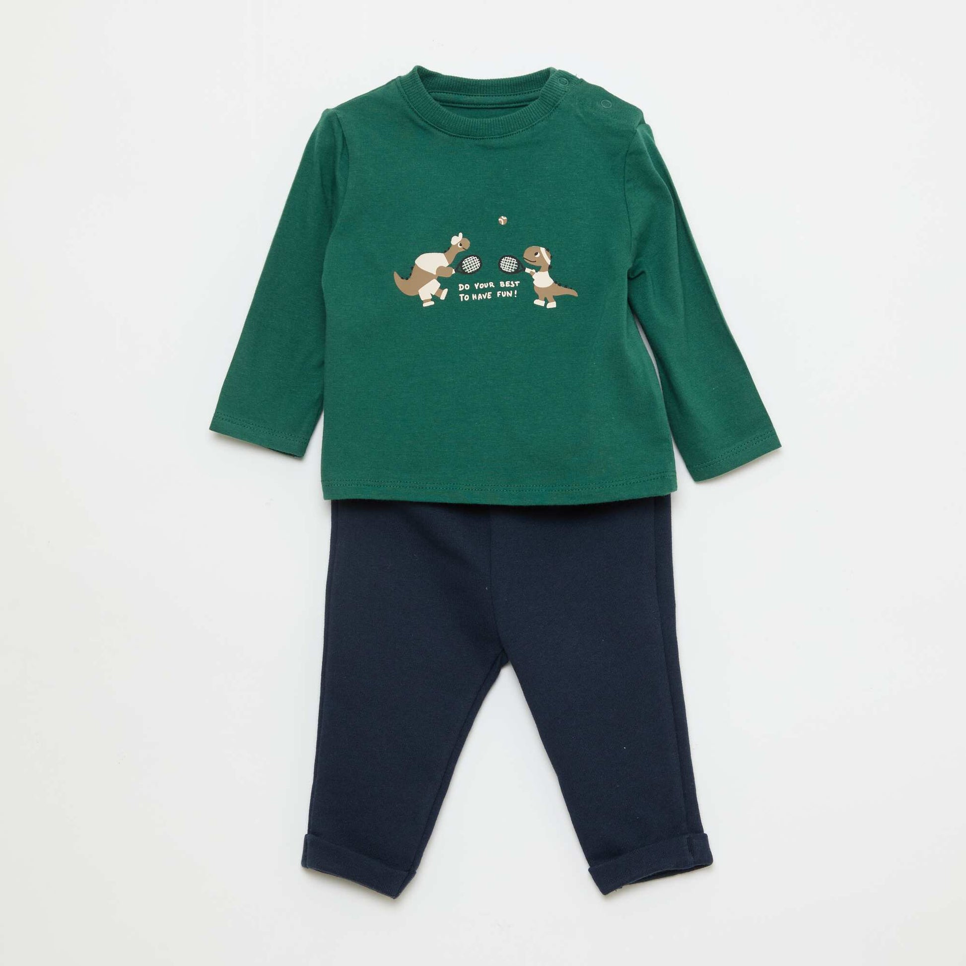 Ensemble t-shirt + pantalon - 2 pièces VERT
