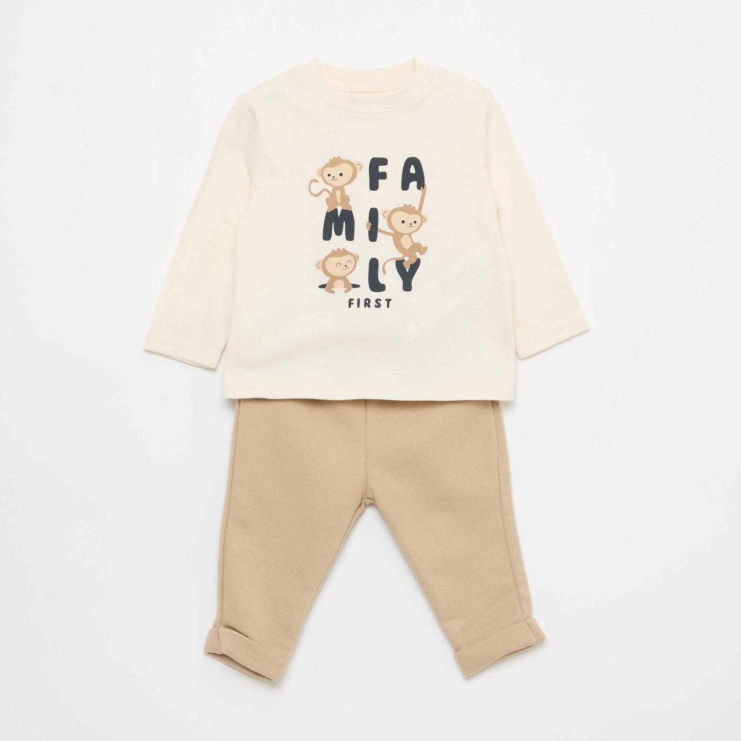 Ensemble t-shirt + pantalon - 2 pièces BEIGE
