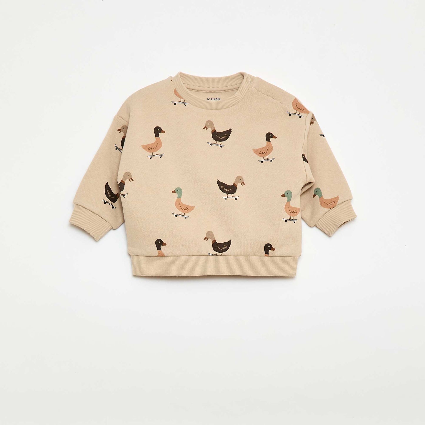 Ensemble sweat + jogging imprimé fantaisie - 2 pièces BEIGE