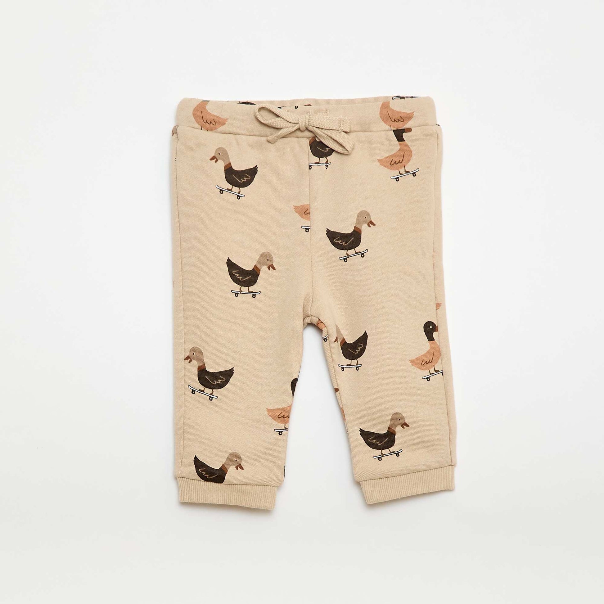 Ensemble sweat + jogging imprimé fantaisie - 2 pièces BEIGE
