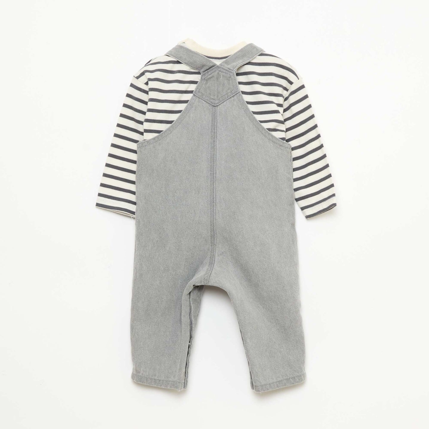 Ensemble t-shirt + salopette - 2 pièces GRIS