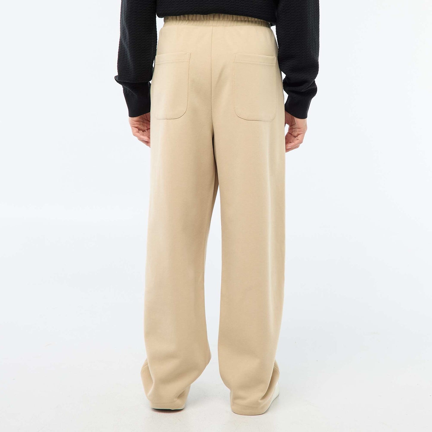 Pantalon large style jogging BEIGE