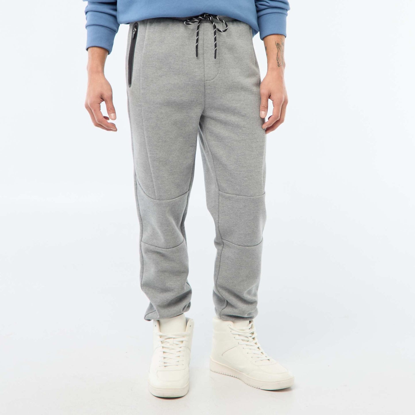 Jogging en maille piquée GRIS