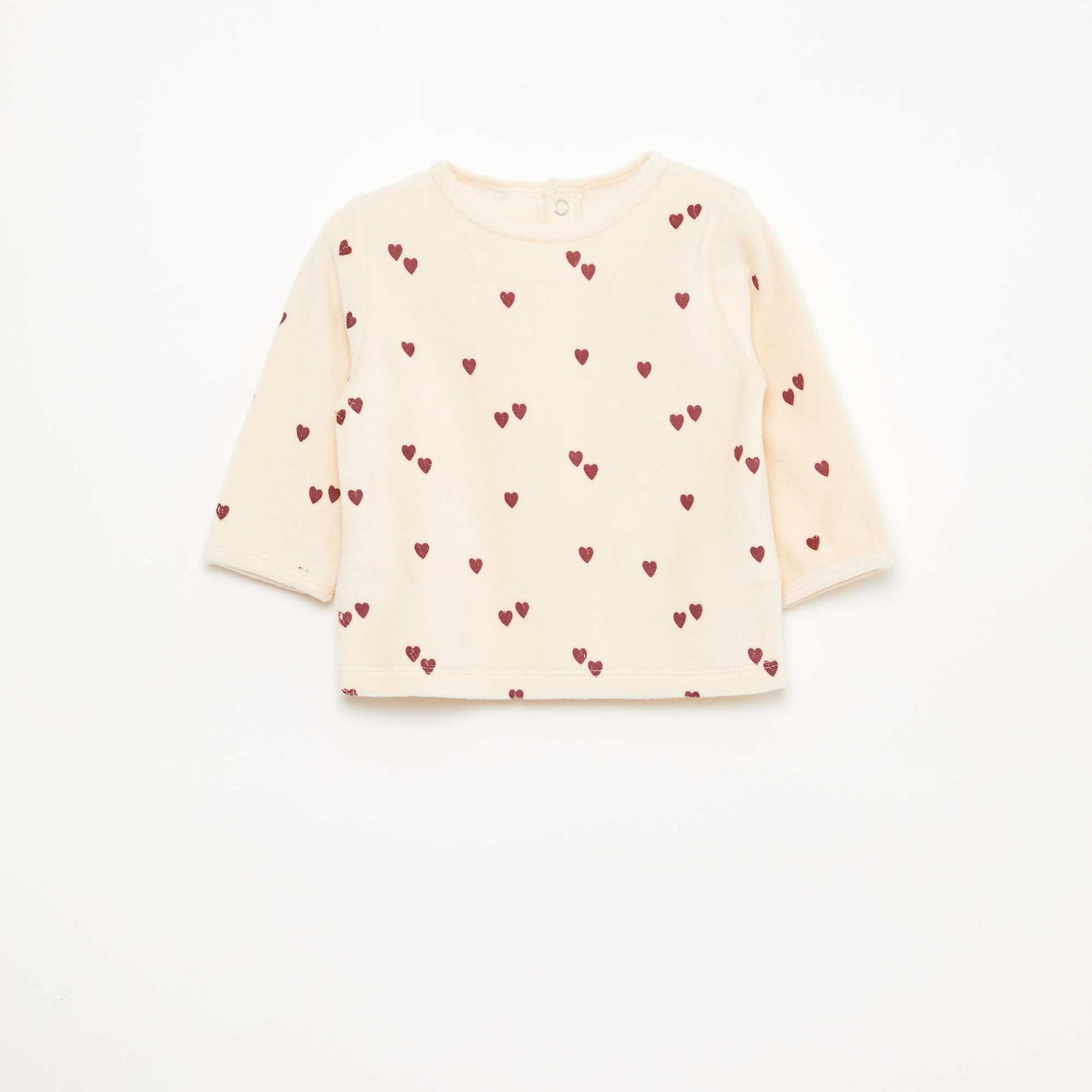 Ensemble de pyjama en polaire avec pieds - 2 pieds BLANC