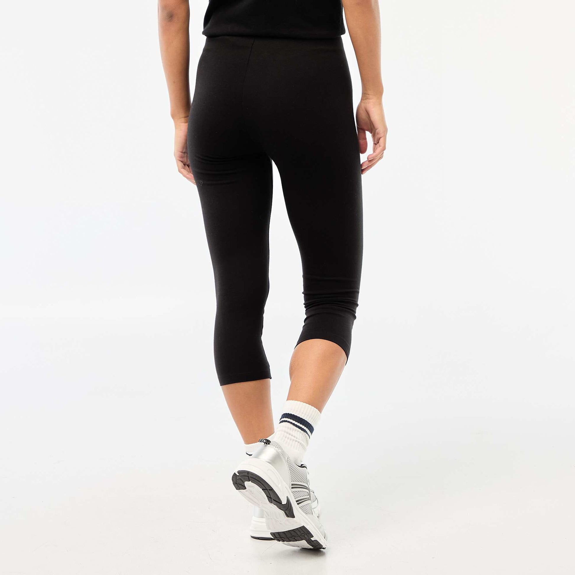 Legging court uni NOIR