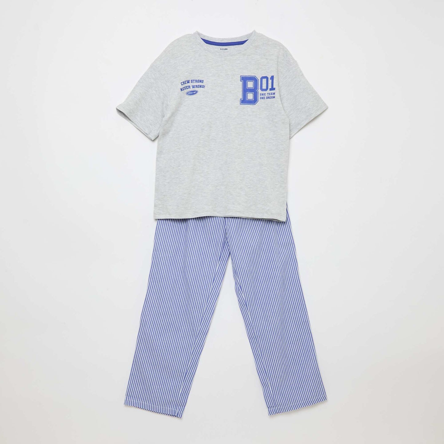 Ensemble pyjama en popeline - 2 pièces BLEU