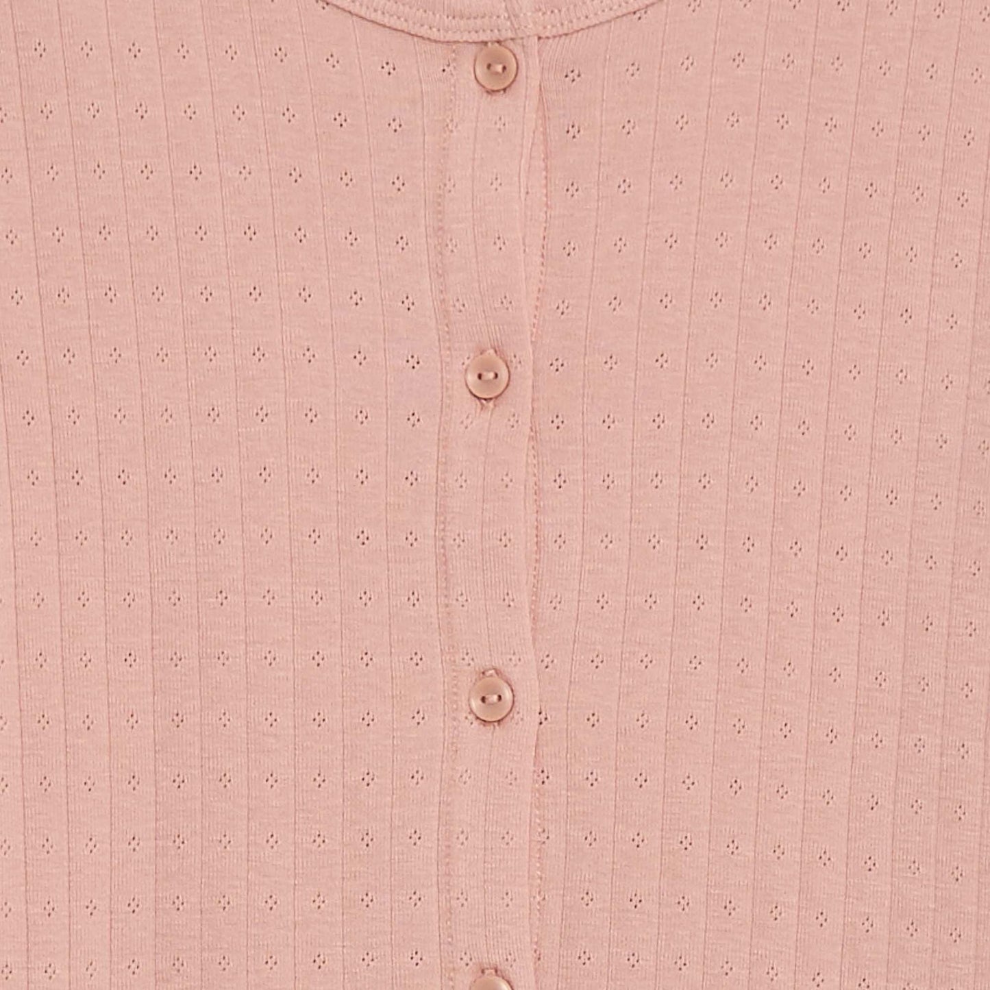 Ensemble de pyjama en maille pointelle - 2 pièces ROSE