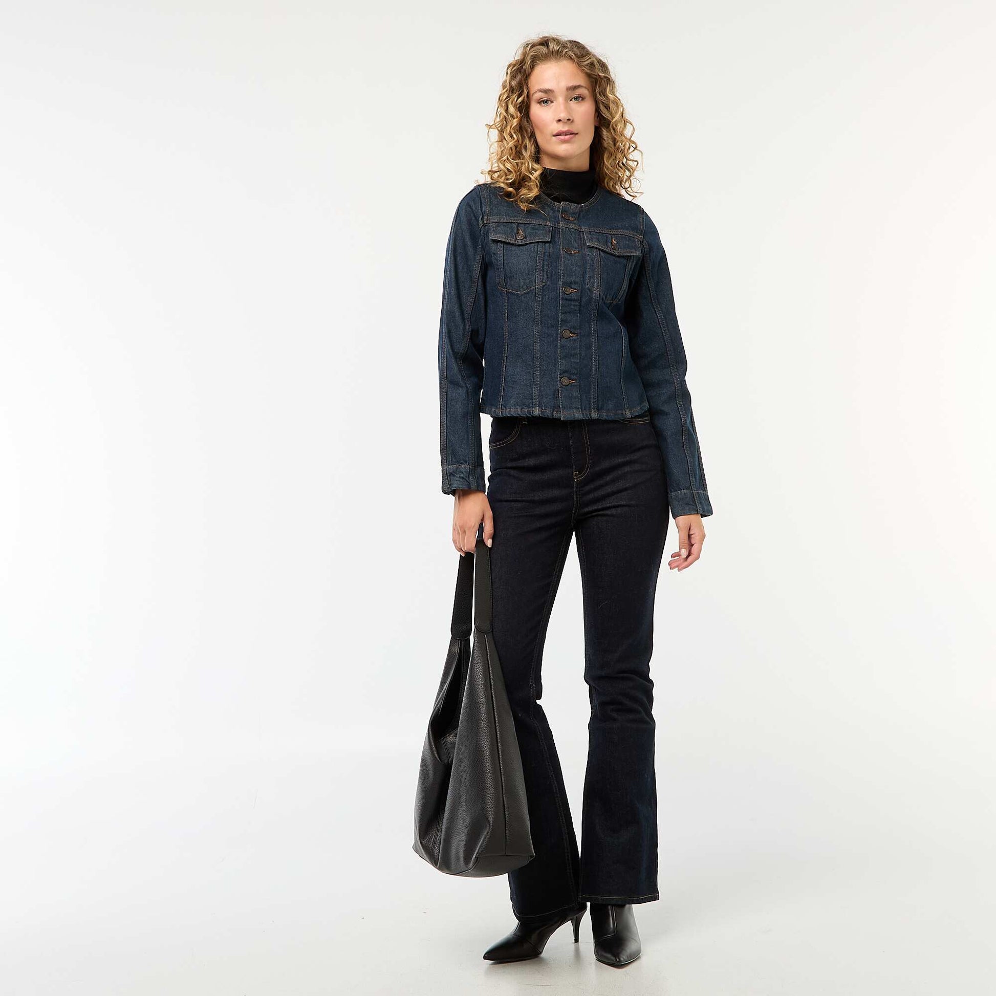 Veste cintrée en denim brut RINCE