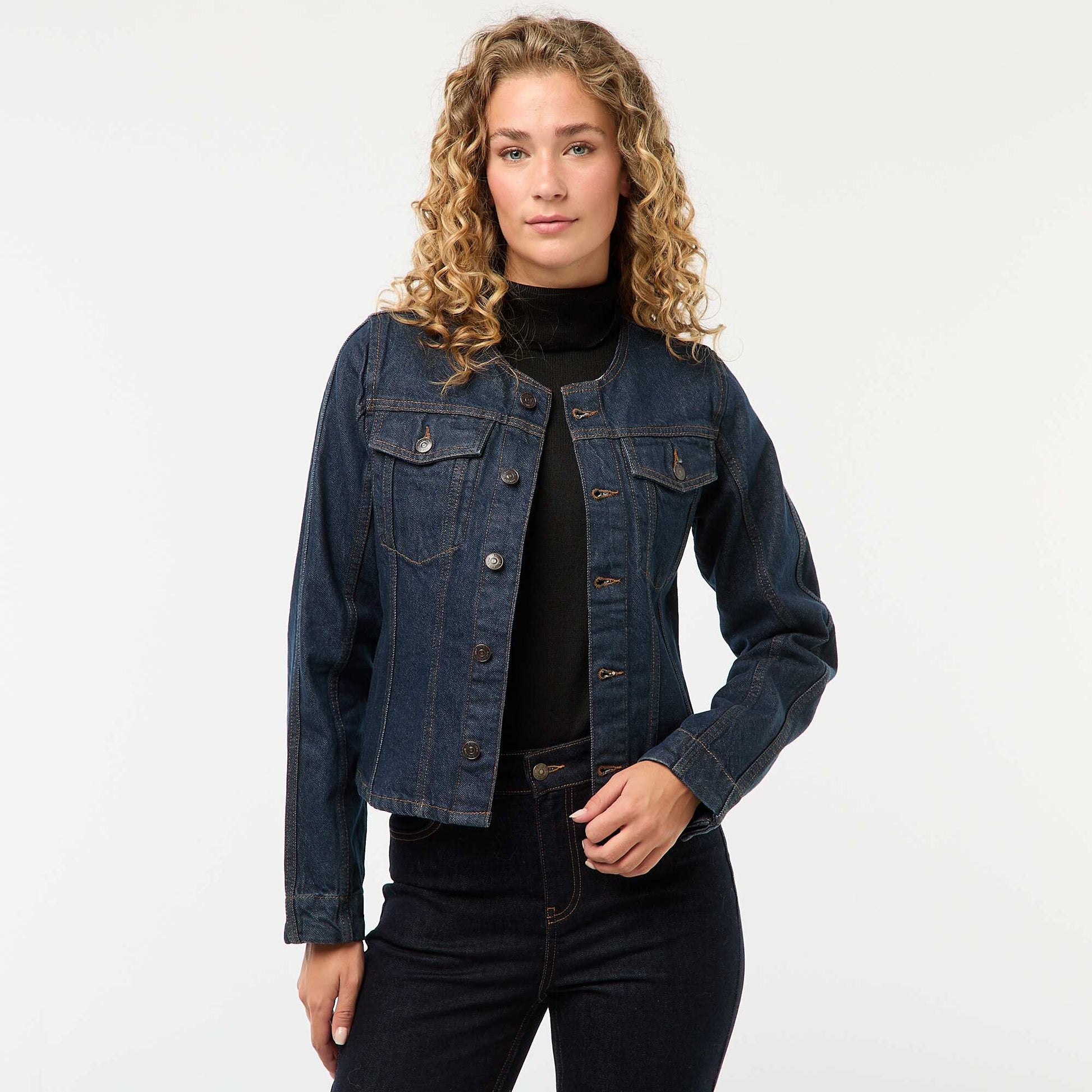 Veste cintrée en denim brut RINCE