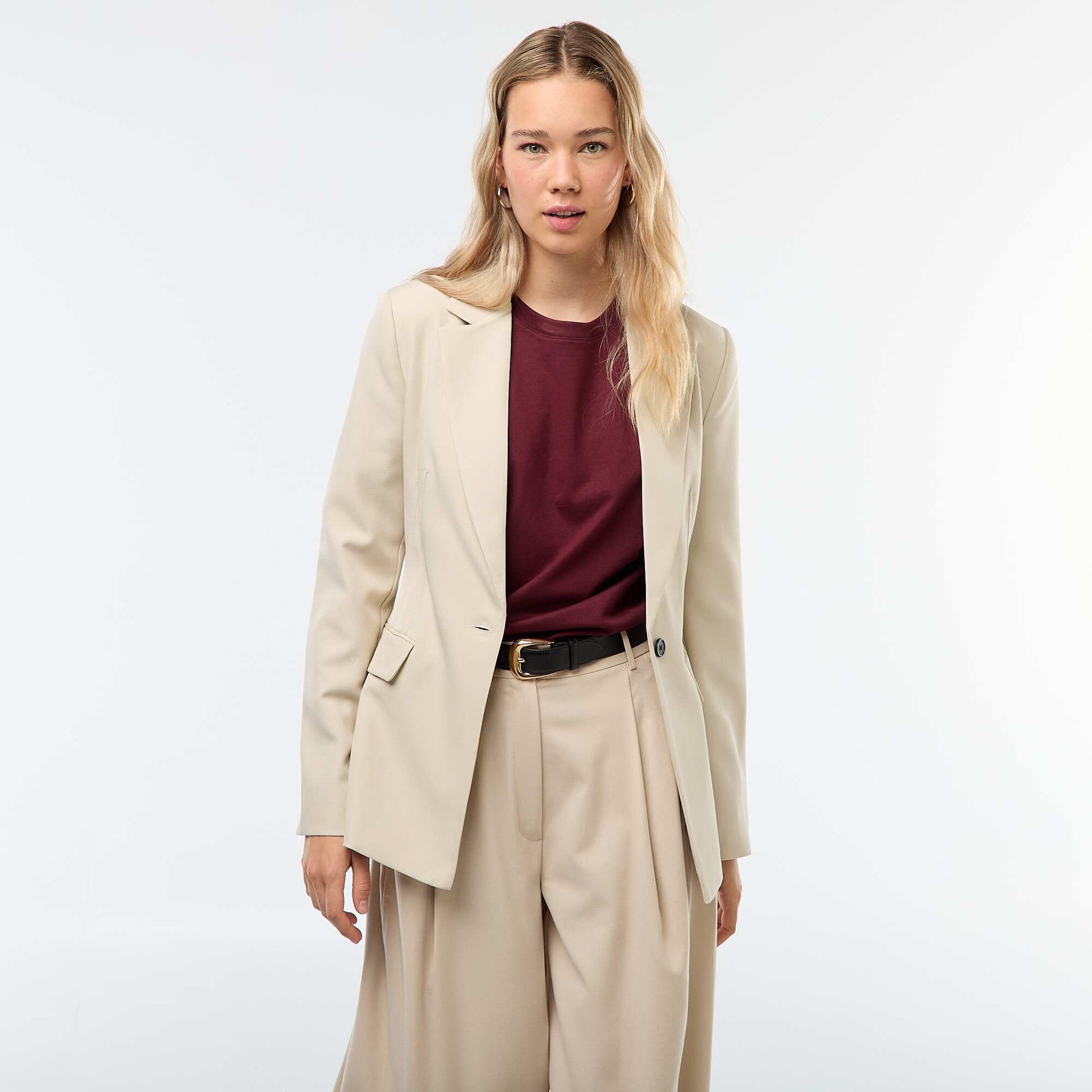 Veste blazer coupe cintrée BEIGE