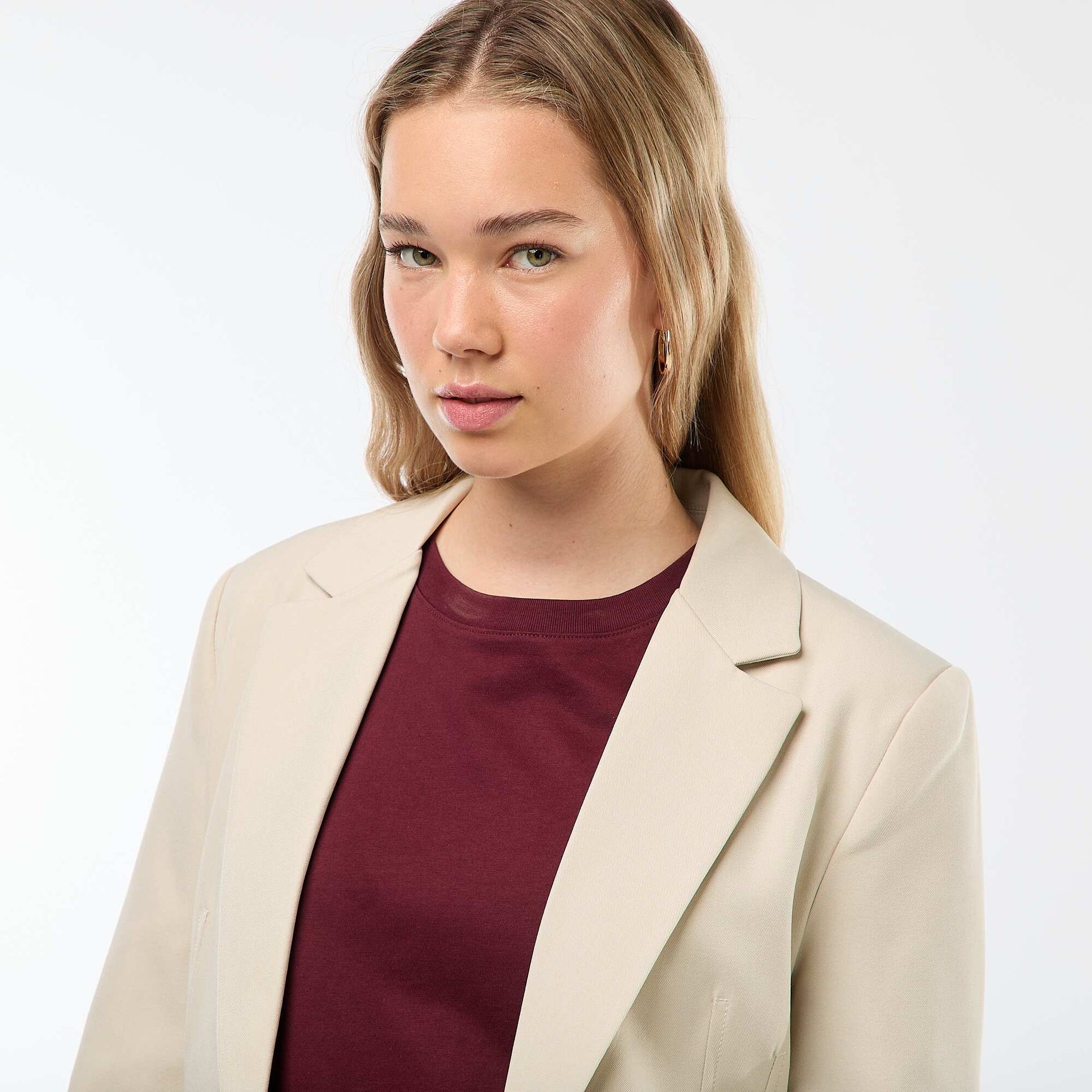 Veste blazer coupe cintrée BEIGE