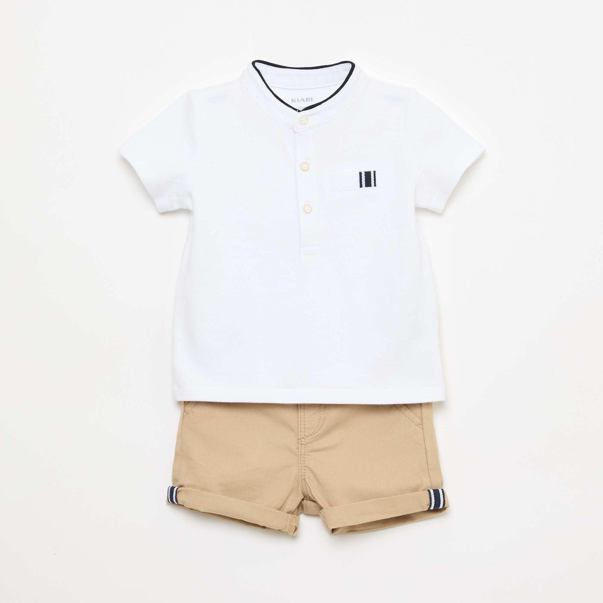 Ensemble polo + short - 2 pièces BLANC