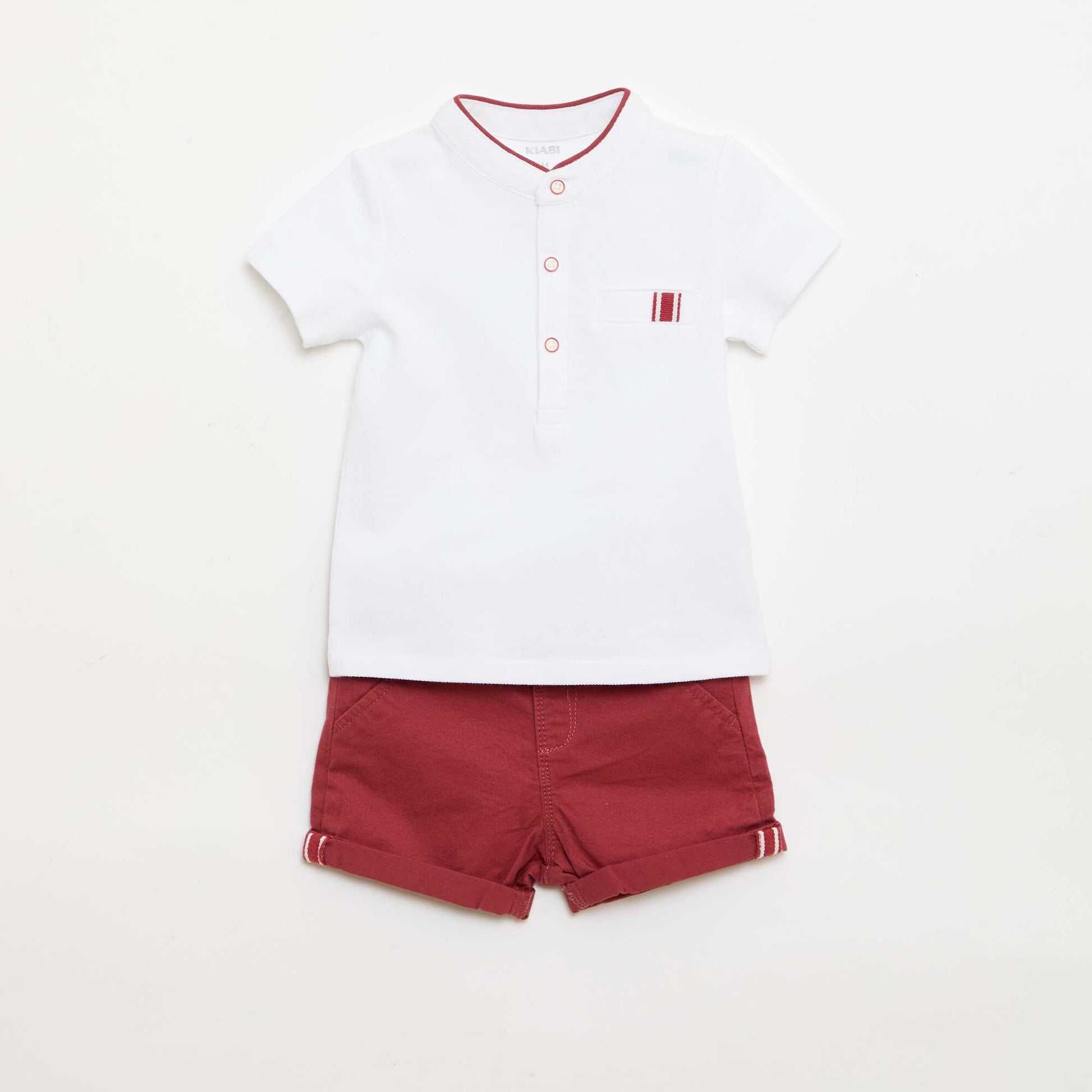 Ensemble polo + short - 2 pièces MARRON