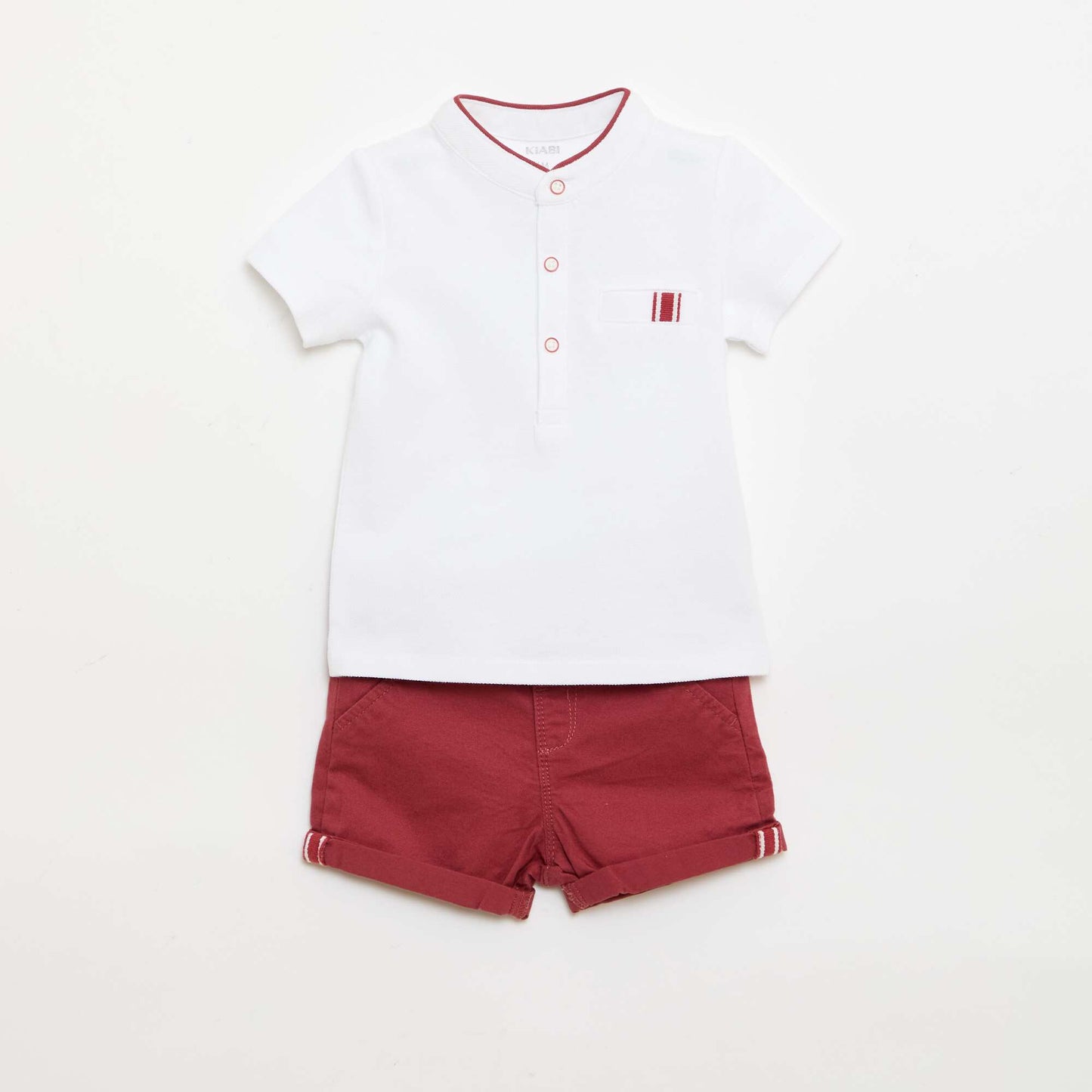 Ensemble polo + short - 2 pièces MARRON