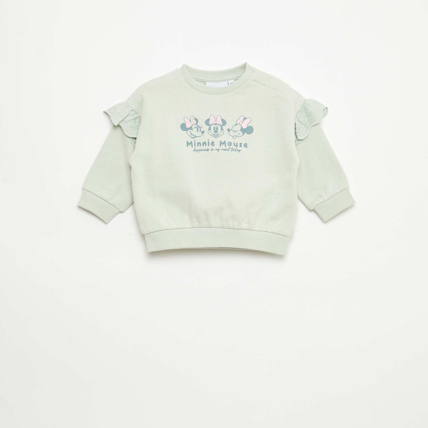 Sweat 'Minnie' 'Disney' avec volants aux emmanchures VERT