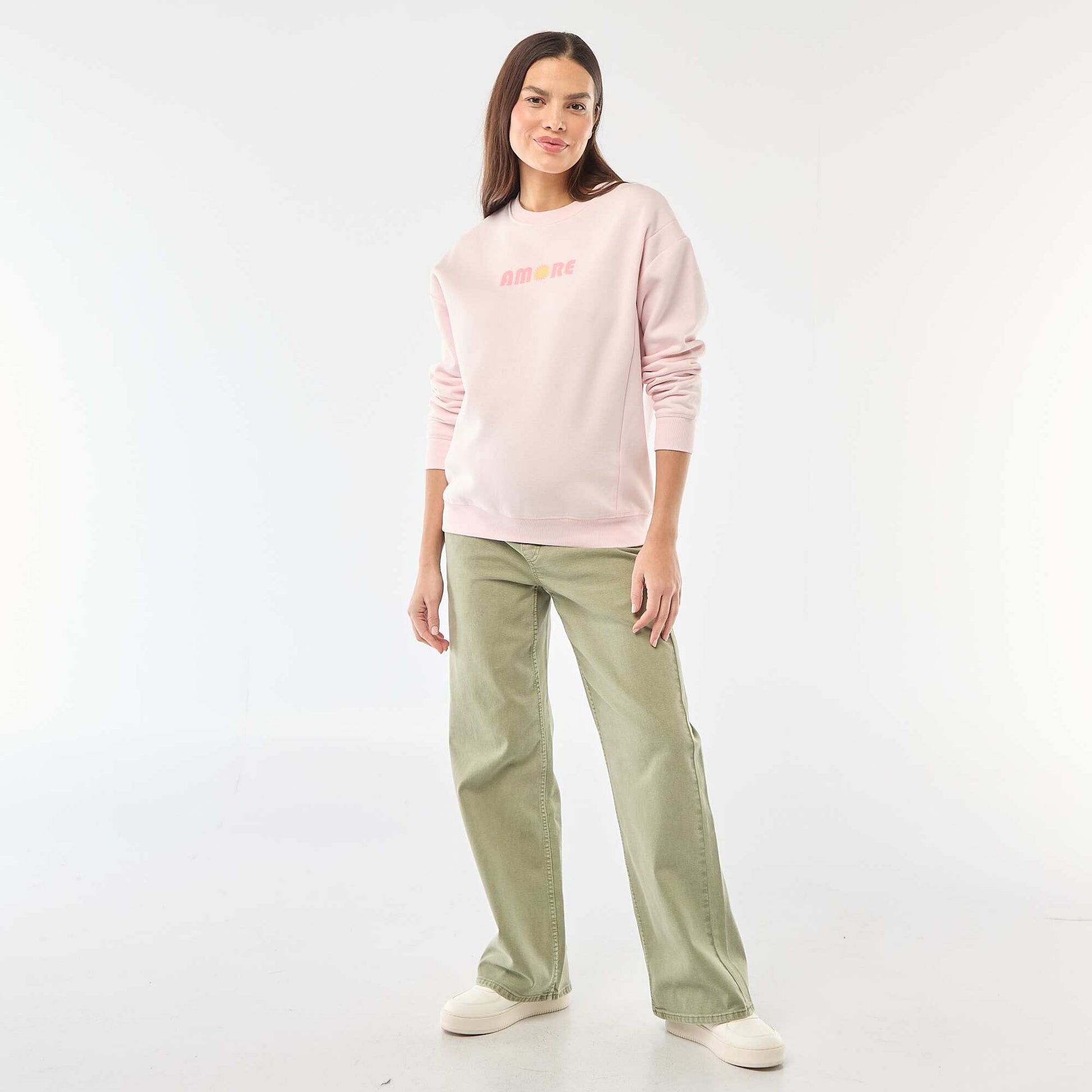 Pantalon de maternité wide leg KAKI