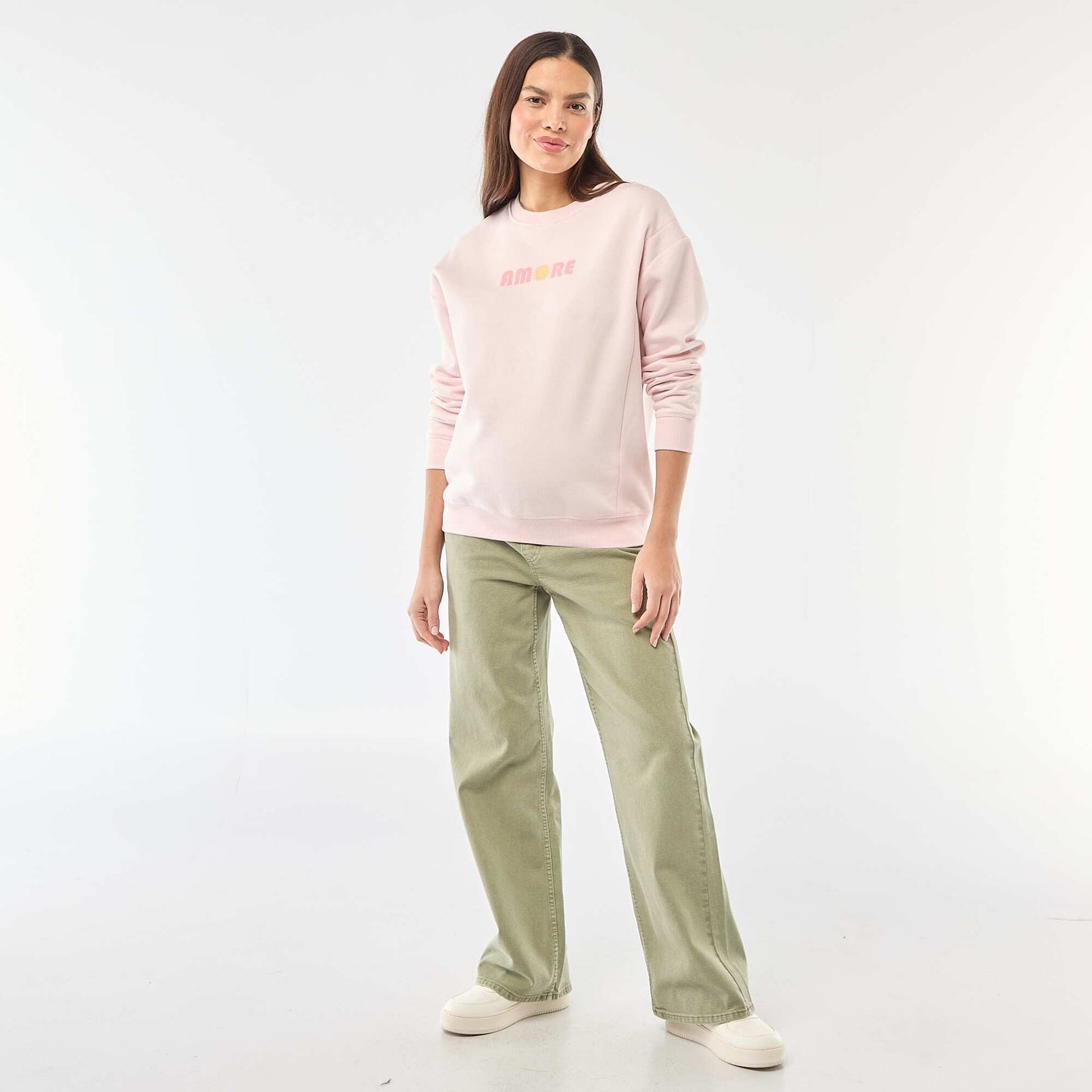Pantalon de maternité wide leg KAKI
