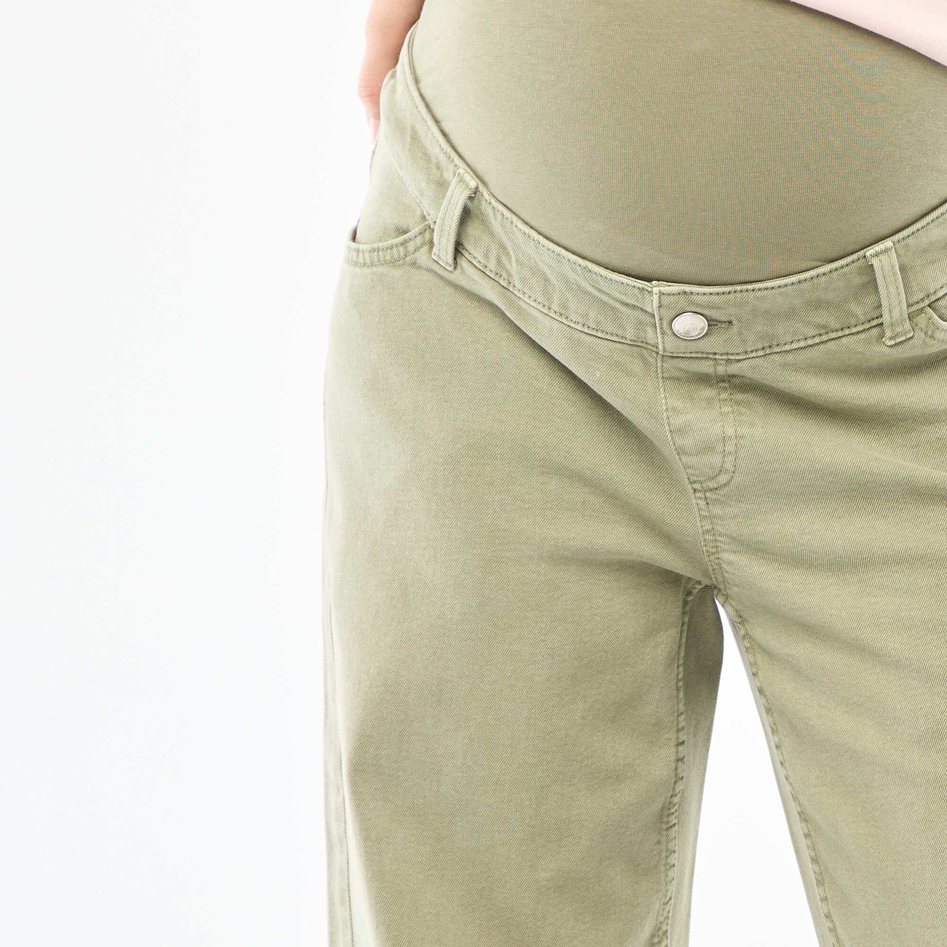 Pantalon de maternité wide leg KAKI