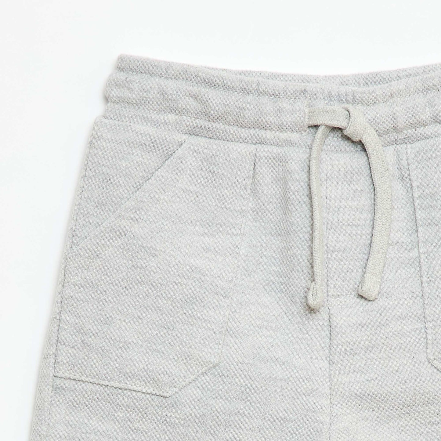 Pantalon relax en maille piquée GRIS