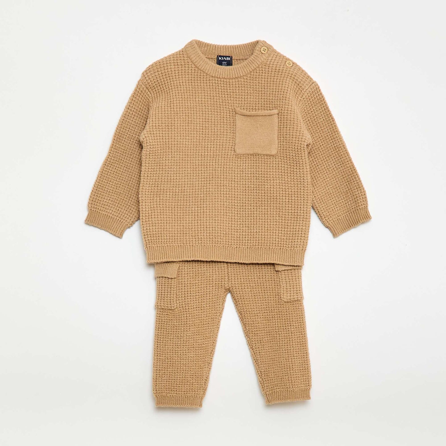 Ensemble pull + pantalon en maille - 2 pièces BEIGE
