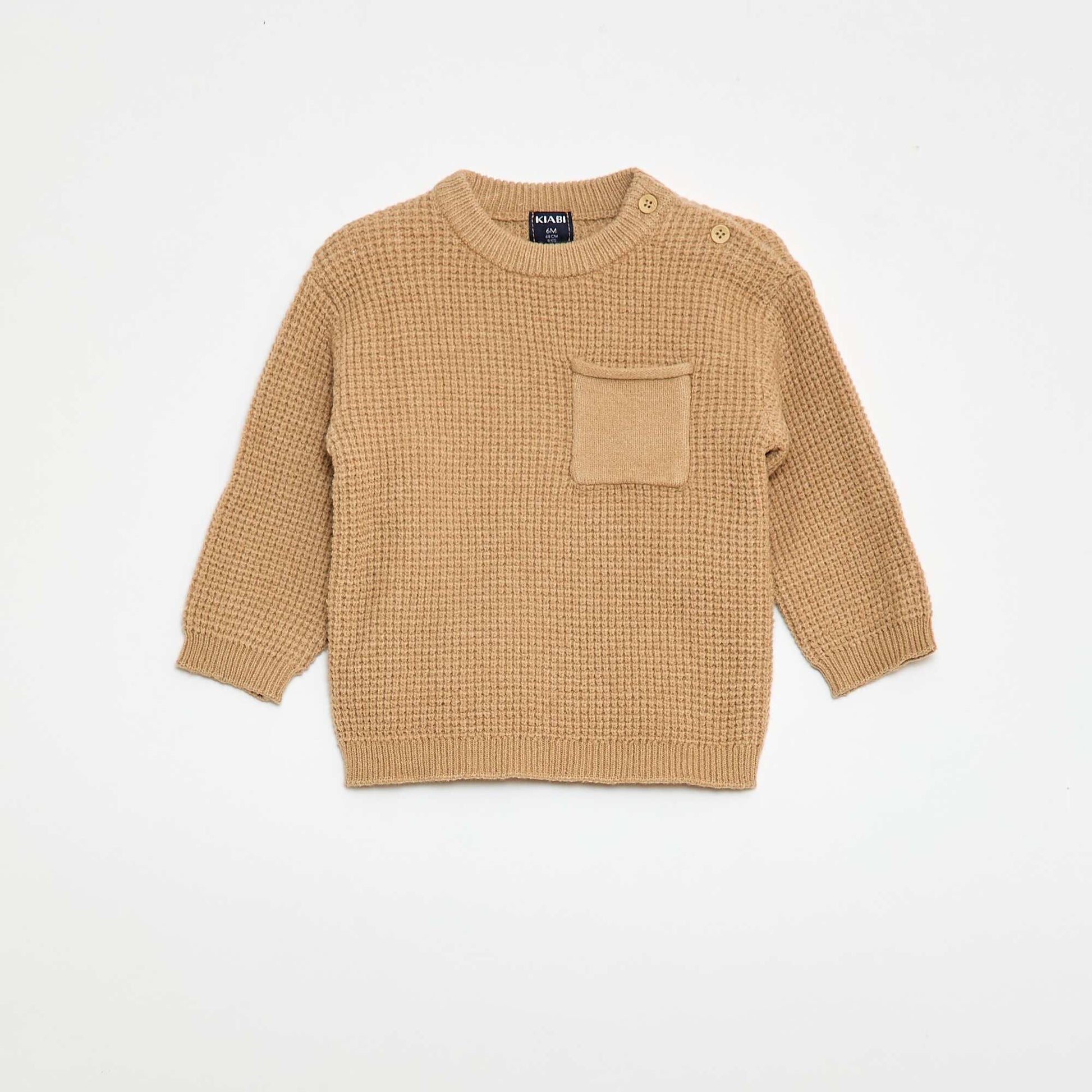 Ensemble pull + pantalon en maille - 2 pièces BEIGE