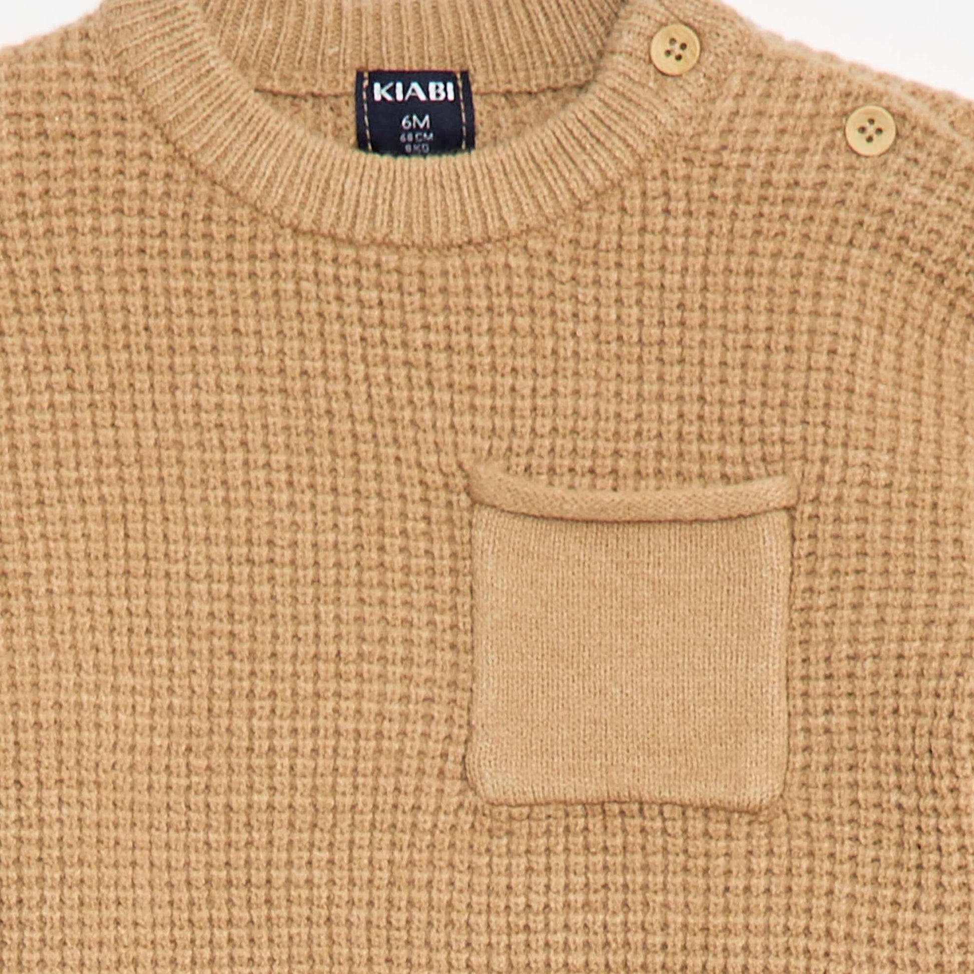 Ensemble pull + pantalon en maille - 2 pièces BEIGE