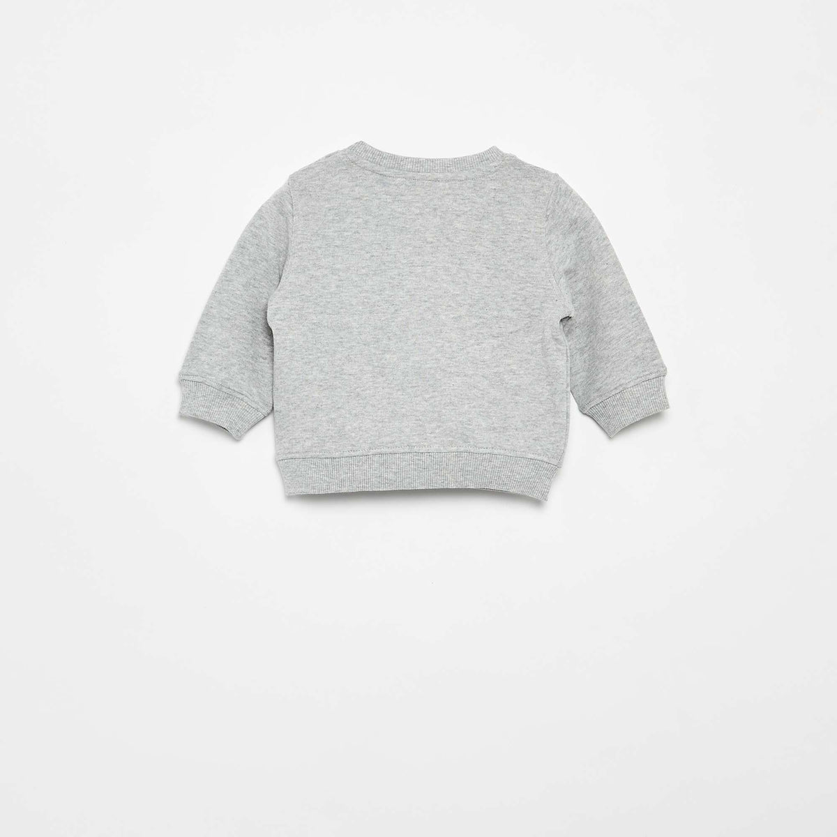 Sweat en molleton léger imprimé GRIS