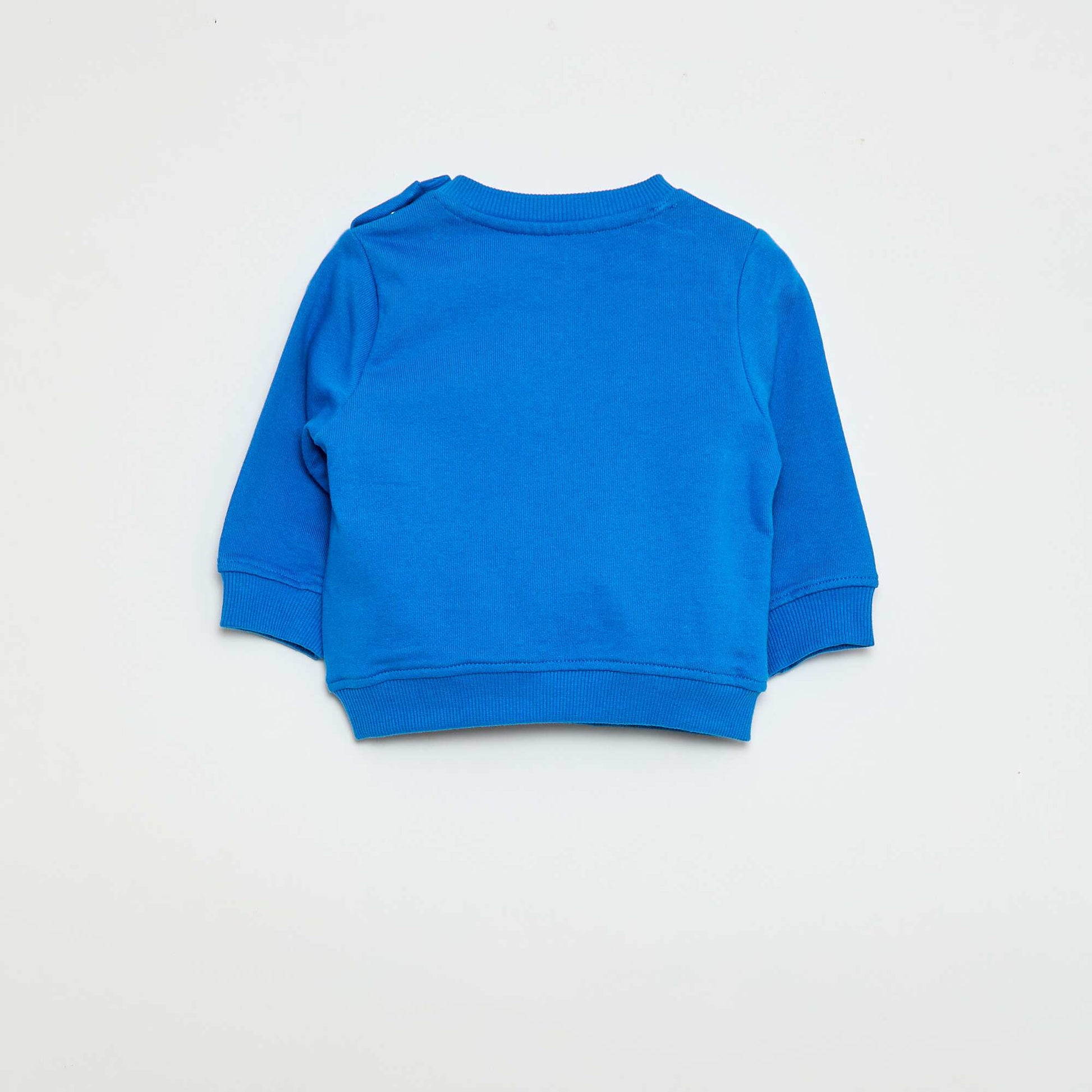 Sweat en molleton léger imprimé BLEU