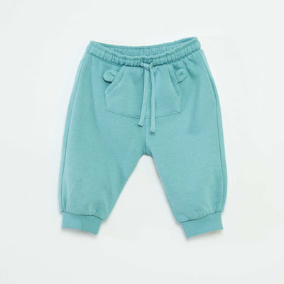 Jogging en molleton avec poche kangourou avec oreilles fantaisies BLEU