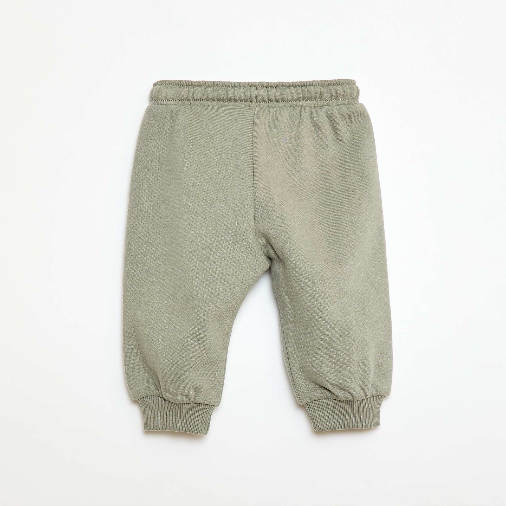 Jogging en molleton avec poche kangourou avec oreilles fantaisies VERT