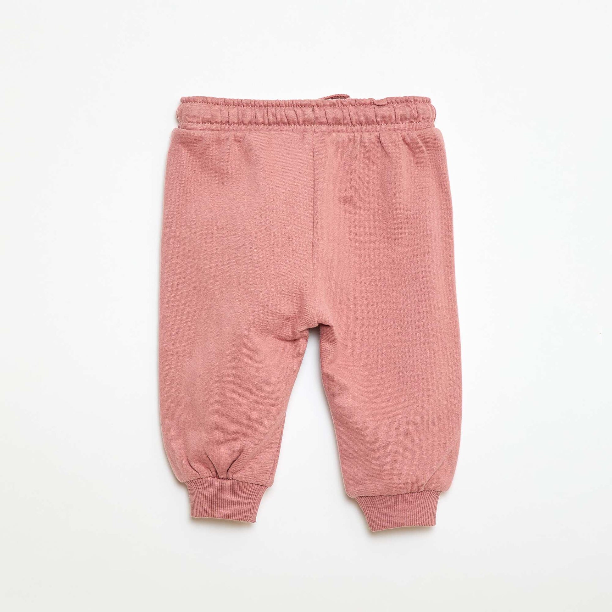 Jogging en molleton avec poche kangourou avec oreilles fantaisies ROSE