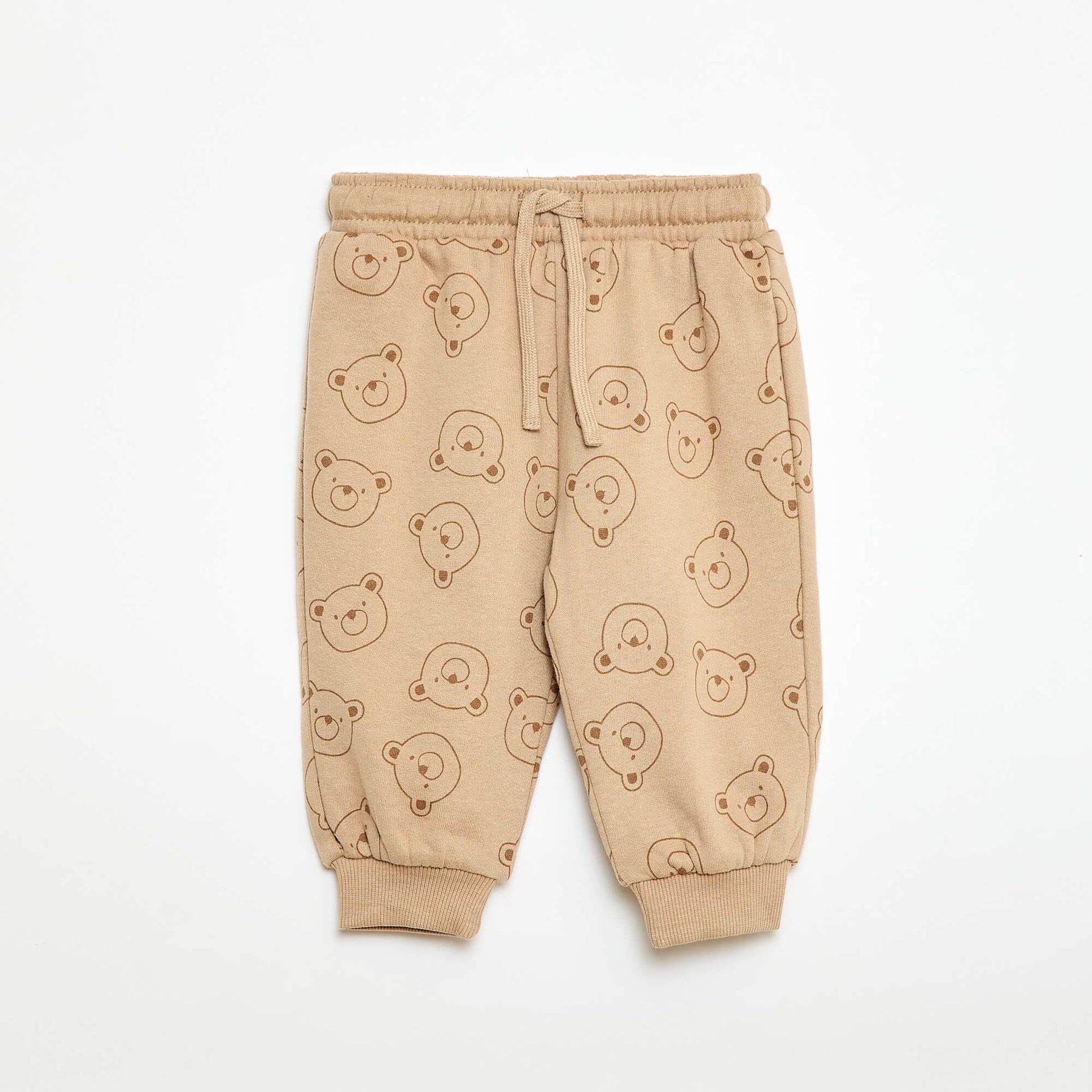 Jogging en molleton fantaisie BEIGE