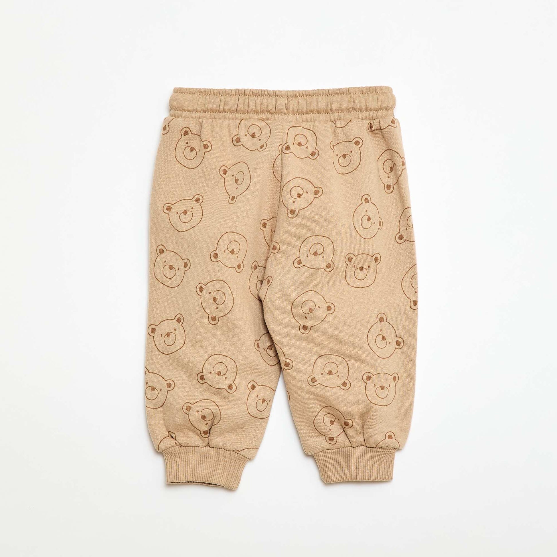 Jogging en molleton fantaisie BEIGE