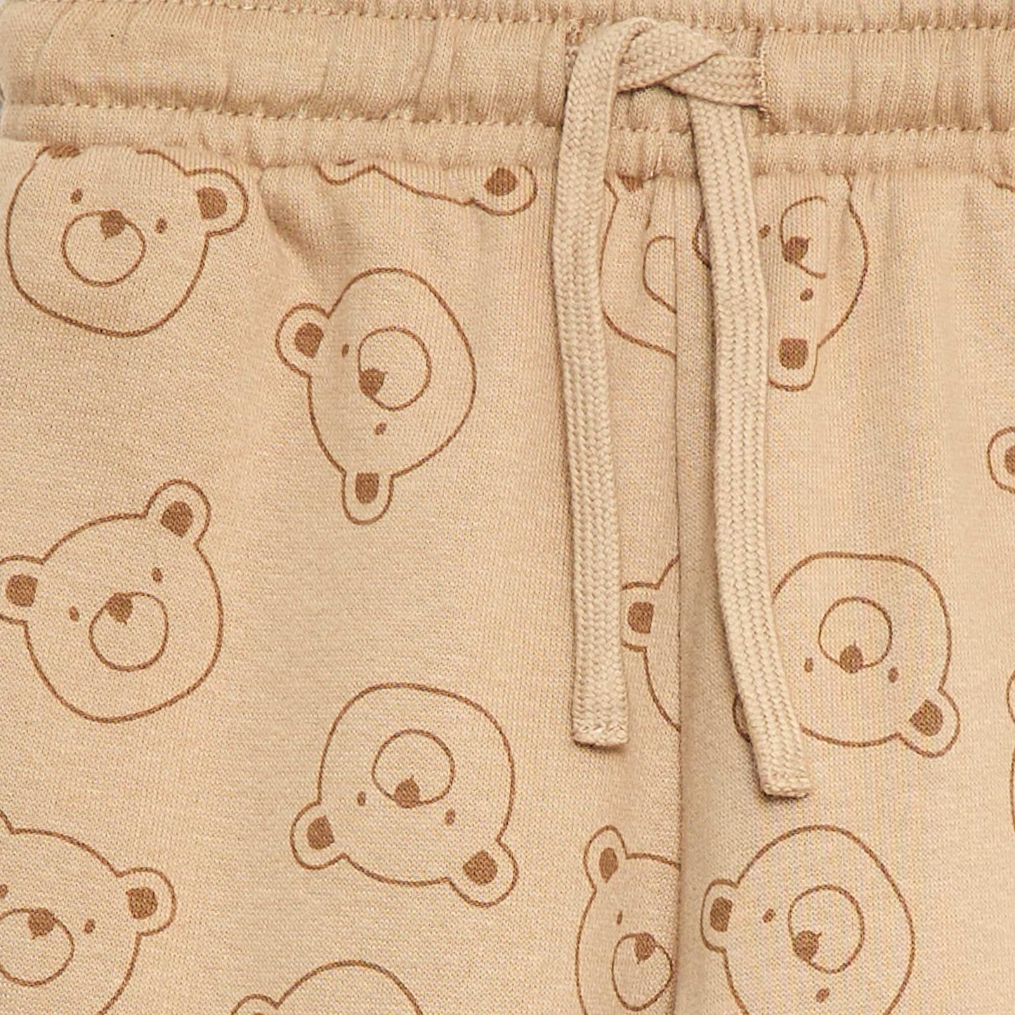 Jogging en molleton fantaisie BEIGE