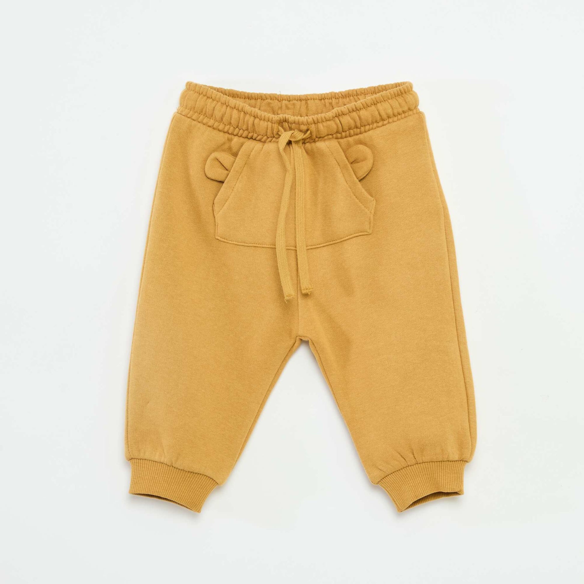 Jogging en molleton avec poche kangourou avec oreilles fantaisies BEIGE