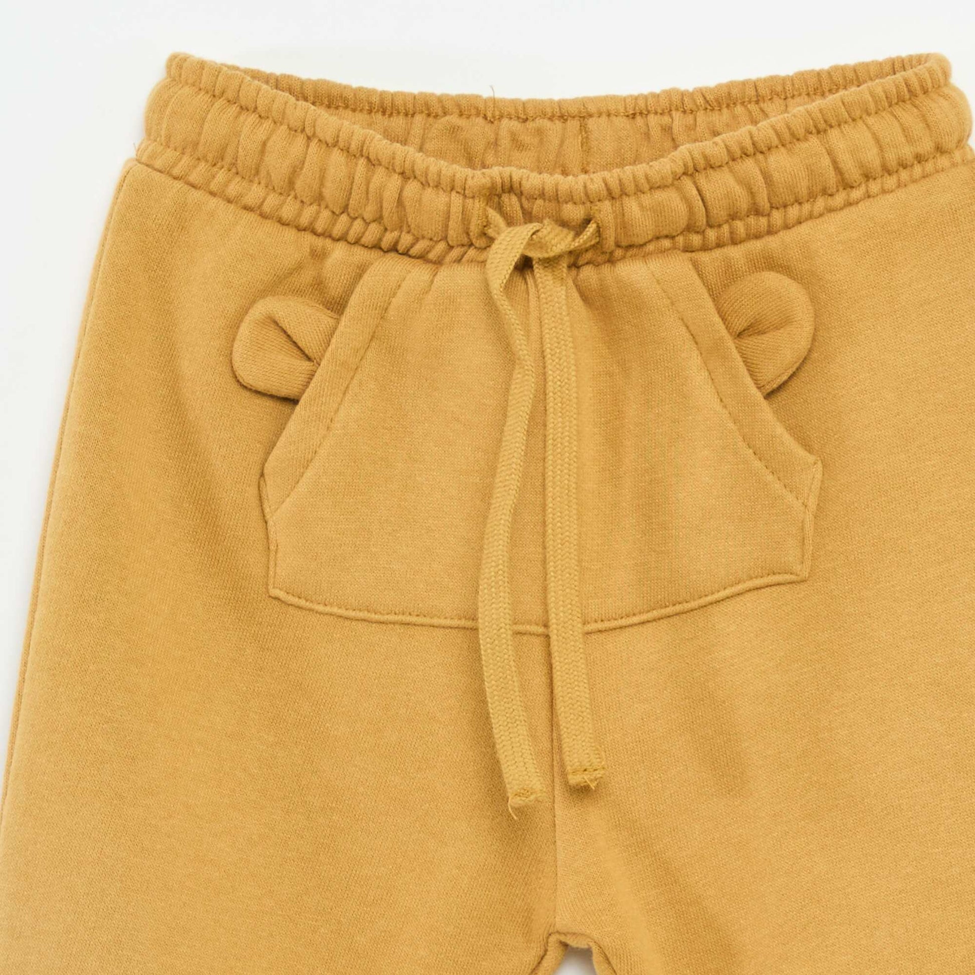 Jogging en molleton avec poche kangourou avec oreilles fantaisies BEIGE