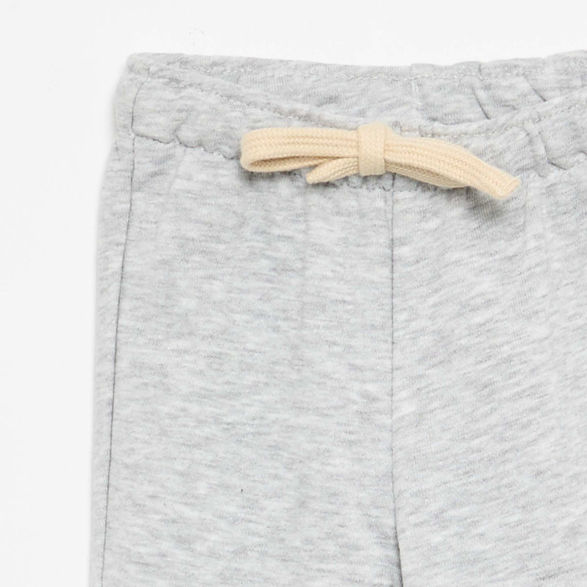 Pantalon jogging en molleton non gratté GRIS
