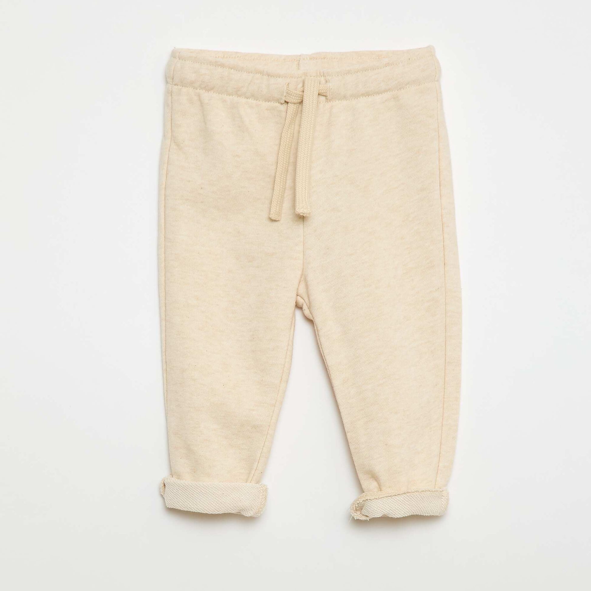 Pantalon jogging en french terry BEIGE