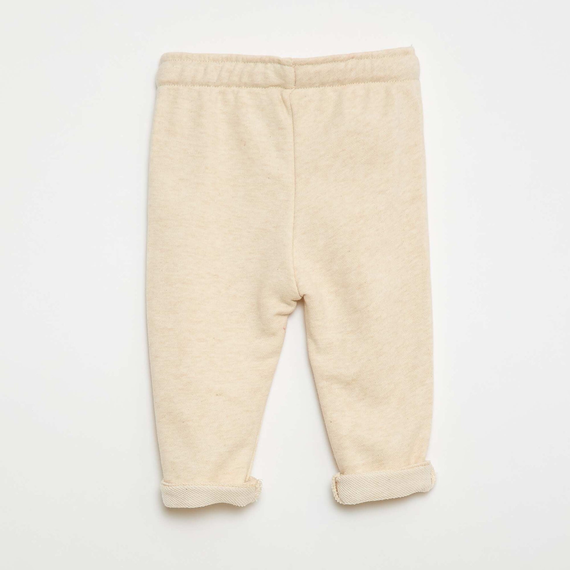 Pantalon jogging en french terry BEIGE