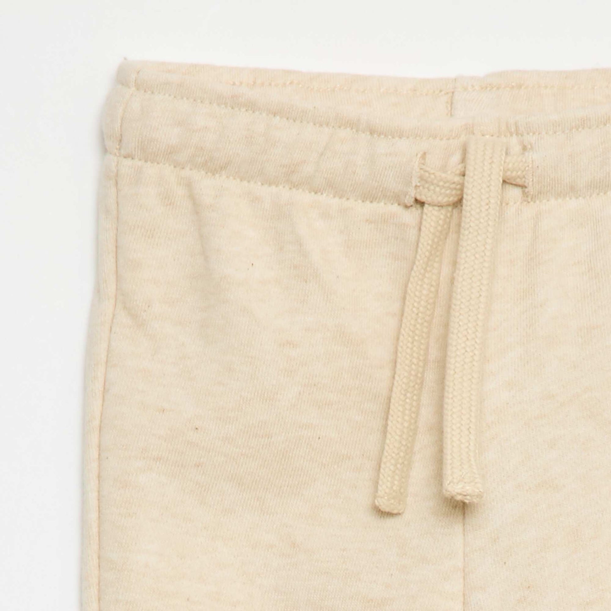 Pantalon jogging en french terry BEIGE