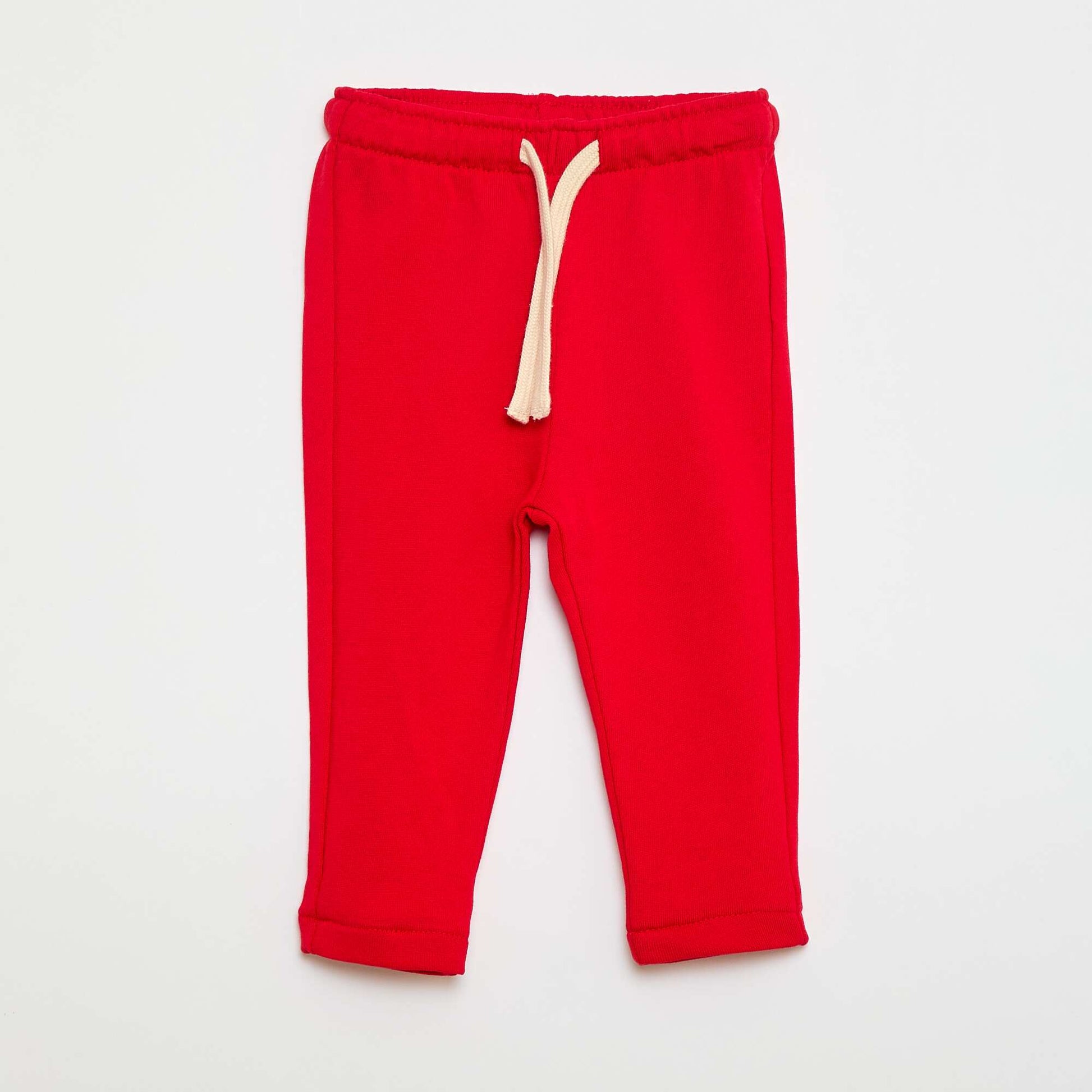 Pantalon jogging en french terry ROUGE