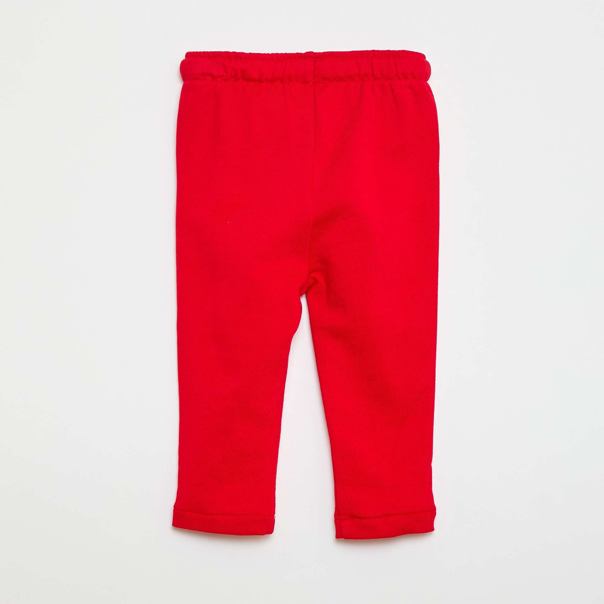 Pantalon jogging en french terry ROUGE