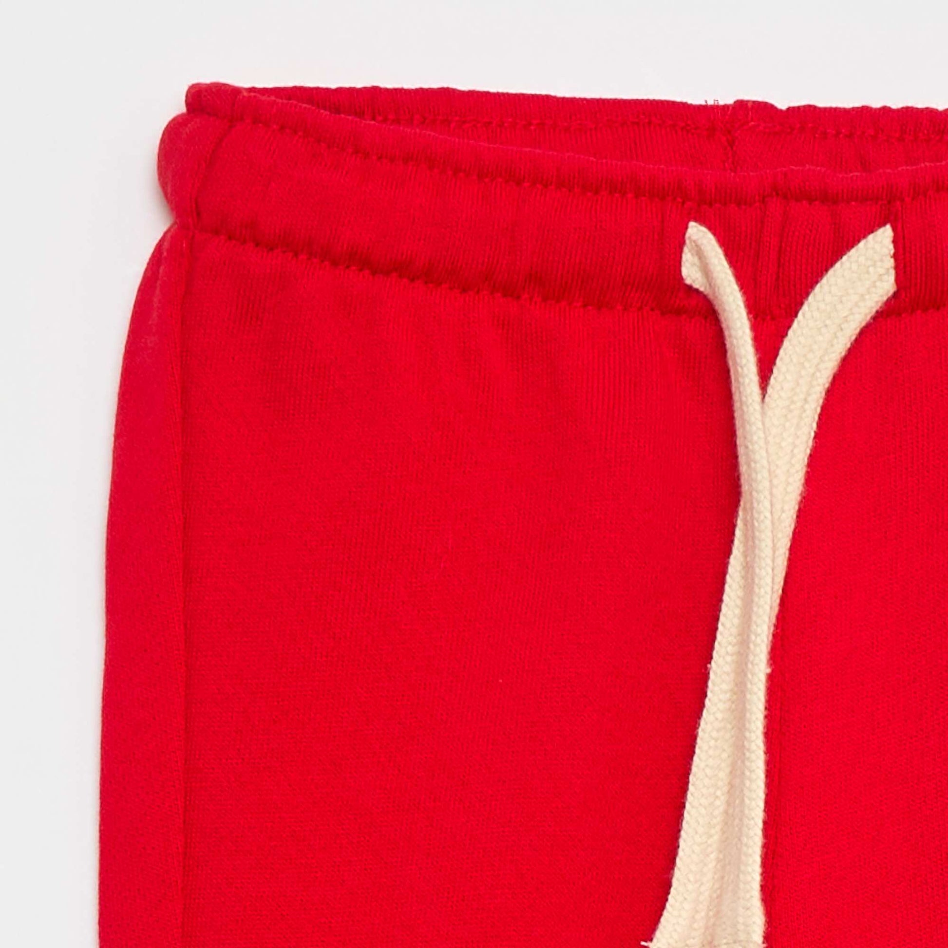 Pantalon jogging en french terry ROUGE