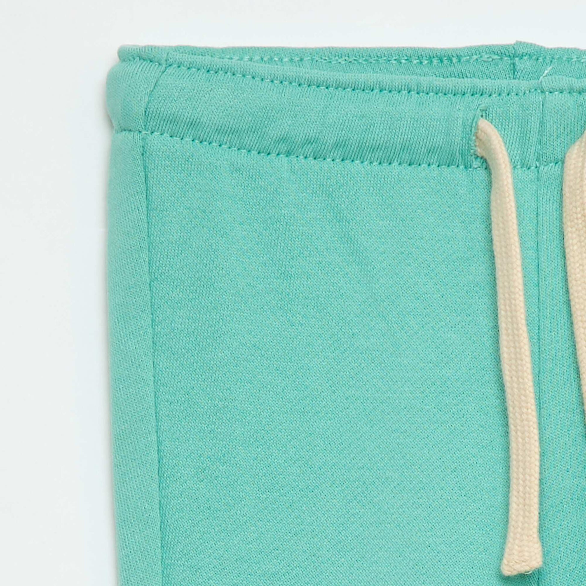 Pantalon jogging en french terry VERT